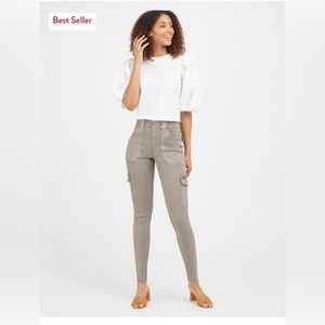 Spanx stretch twill cargo pants